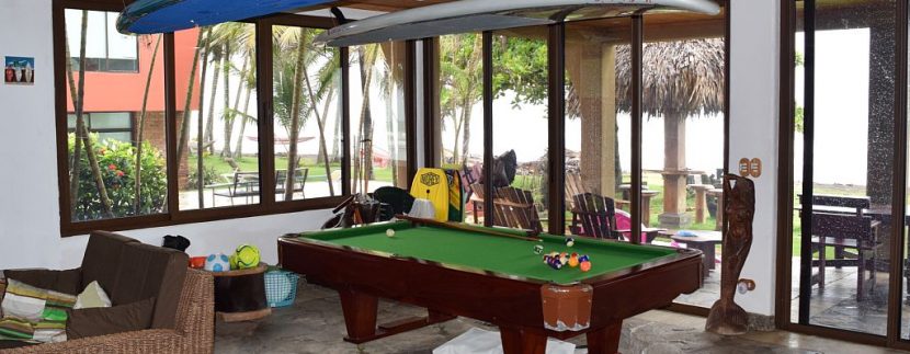 pool table to beach